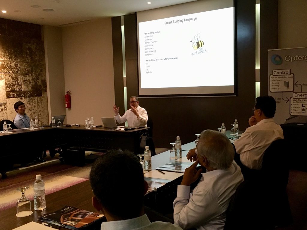 Create Smarter Buildings Keynote Speaker Steven Guzelimian presenting on Smarter Building Strategies